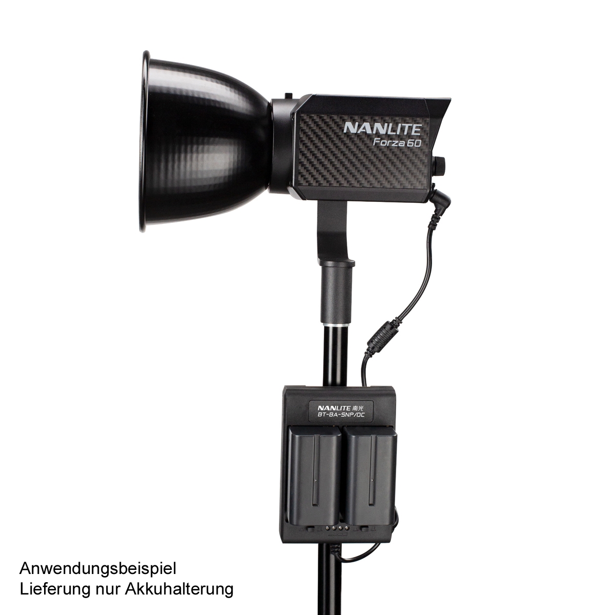Nanlite BT-BA-SNP/DC Akku-Halterung