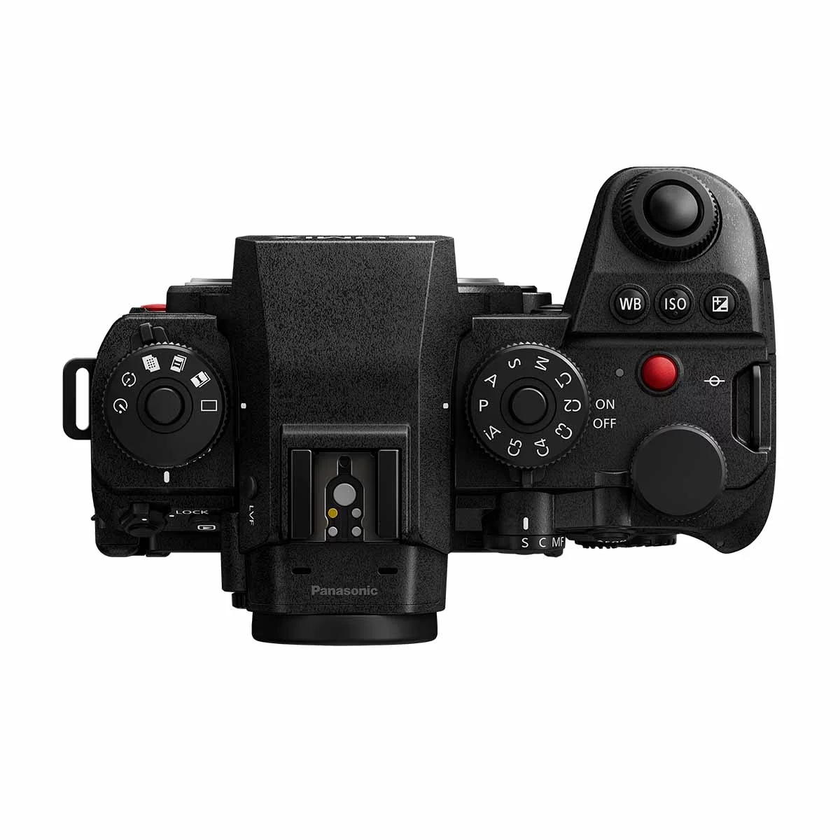 Kamera, digital, schwarz, oben-ansicht, Panasonic