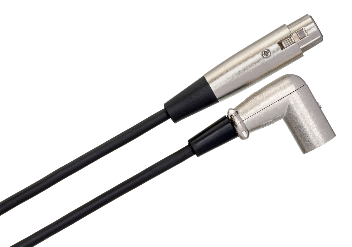 Hosa XRR-103 Verbindungskabel sym. XLR3F auf XLR3M Winkelstecker ca. 0,9 m