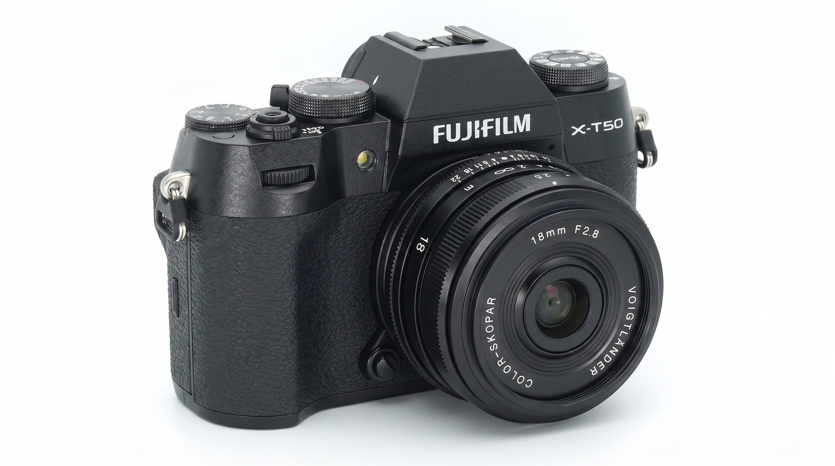 Fujifilm X-T50 schwarz + Voigtländer Color-Skopar 18mm 2.8 ASPH. schwarz