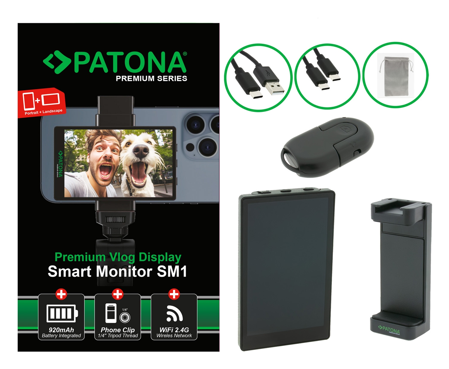 PATONA Premium Vlog Display Smart Monitor SM1