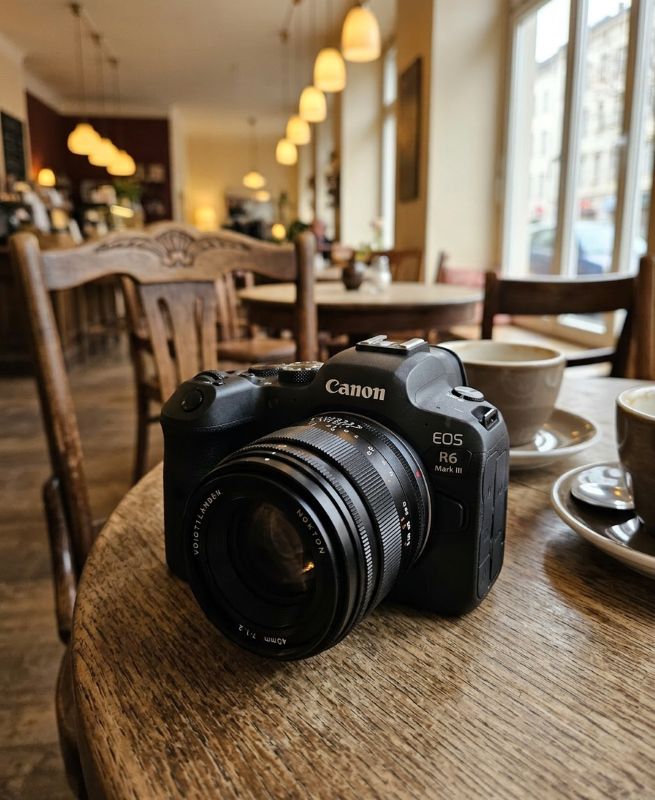 kamera, DSLR, Canon, EOS R6, Objektiv