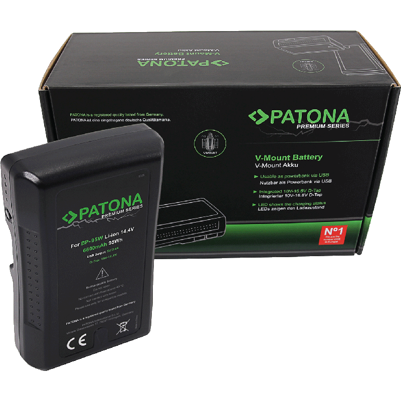 PATONA Premium V-Mount 95Wh Akku für Sony