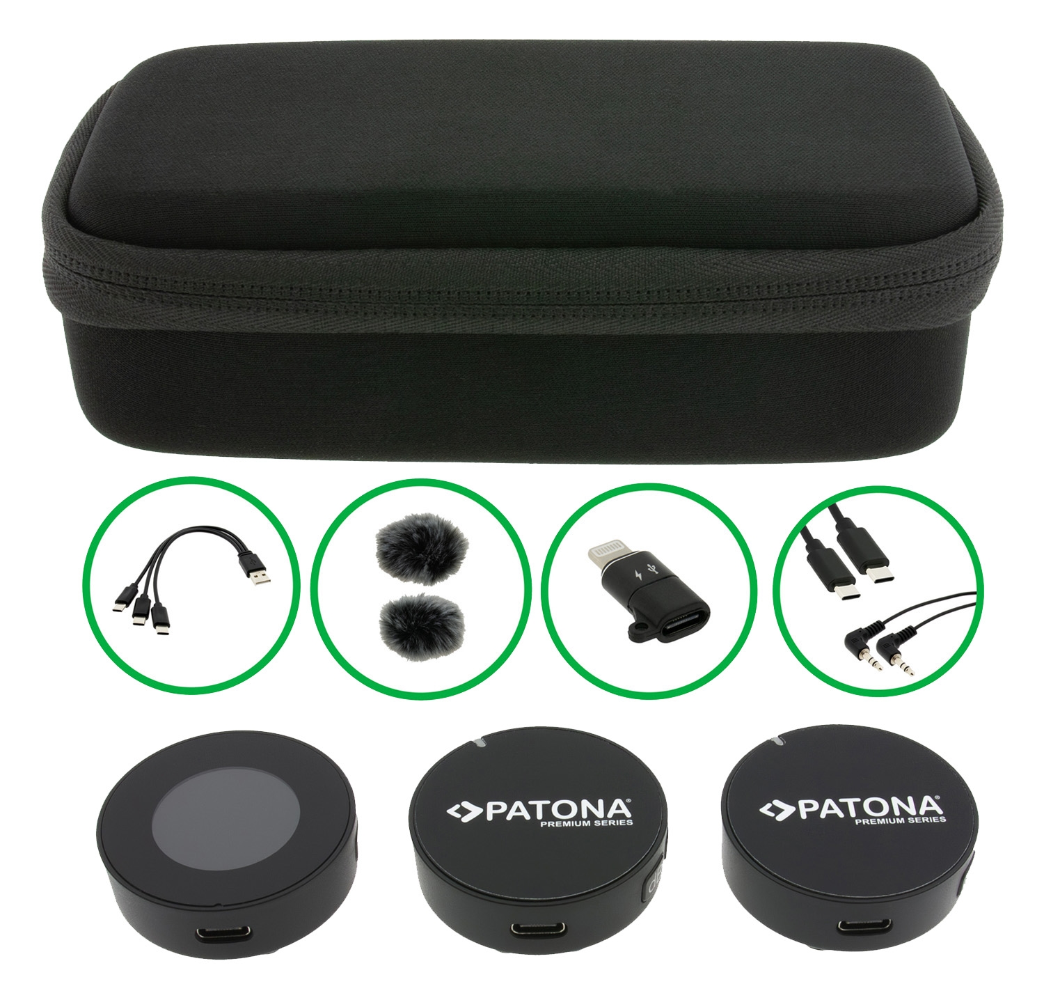 PATONA Premium AI Lavalier-Mikrofone PTS-I21S