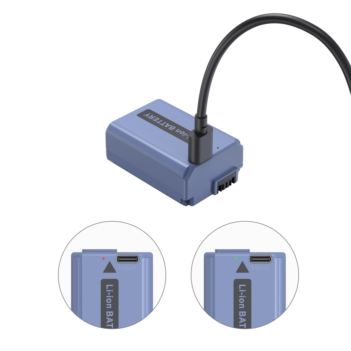 SmallRig 4330 NP-FW50 USB-C (Sony) aufladbare Kamerabatterie