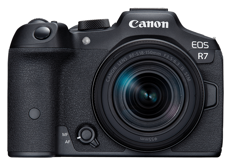 Canon EOS R7 + RF-S 18-150mm 3.5-6.3 IS STM + EF-EOS R Adapter