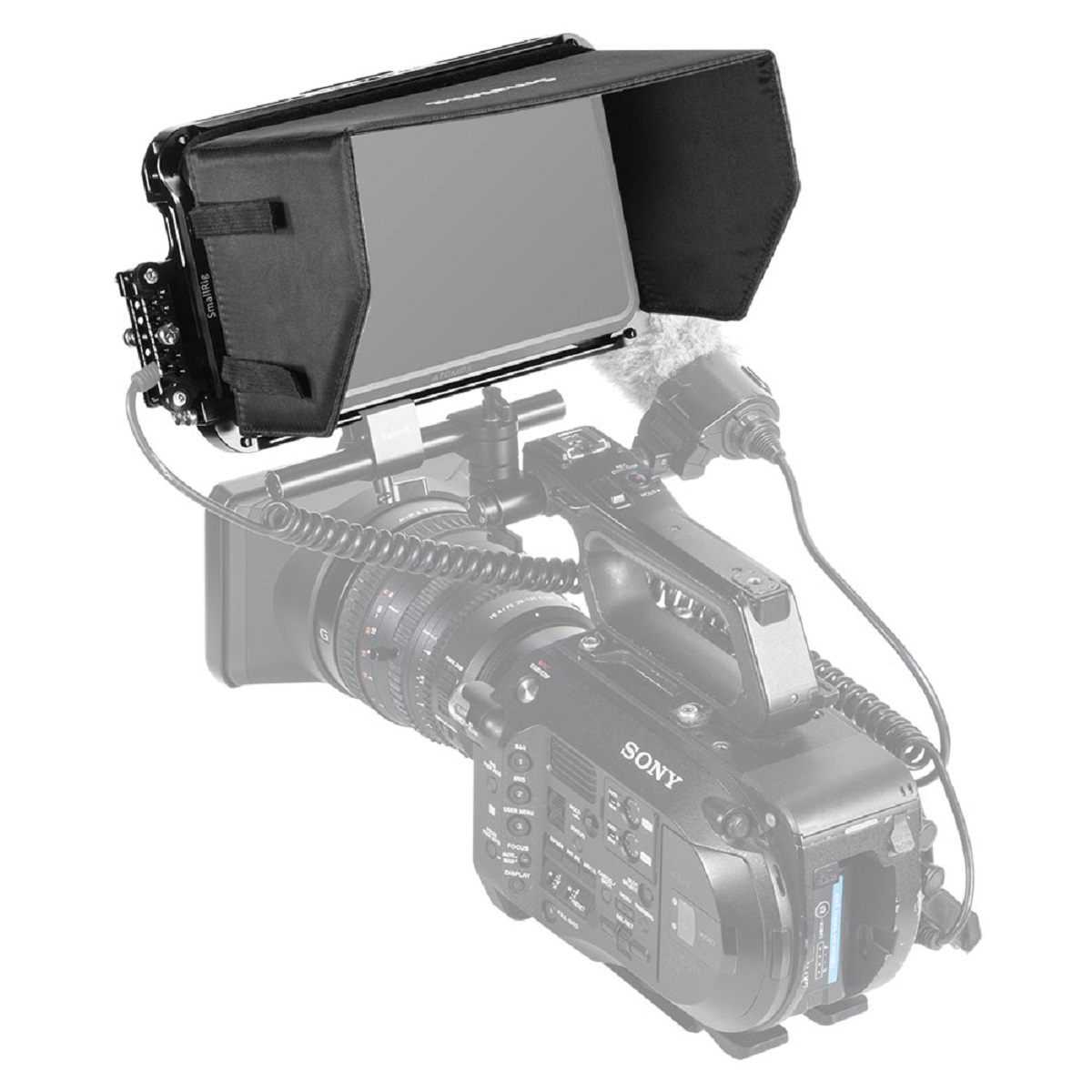 SmallRig 2409 Cage Kit und Sunhood für Atomos Shogun 7