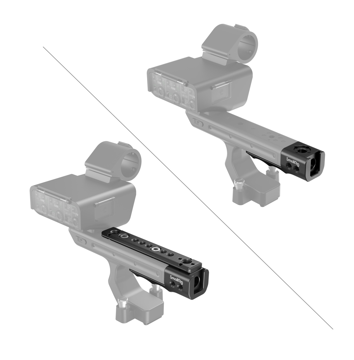 SmallRig 3490 XLR Handgrifferweiterung mit NATO Schiene für Sony FX3