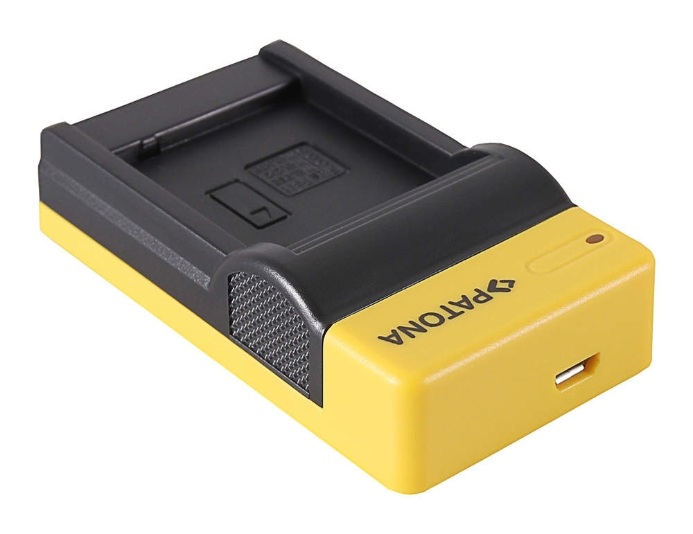 PATONA Slim Micro-USB Ladegerät f. Panasonic DMW-BLG10