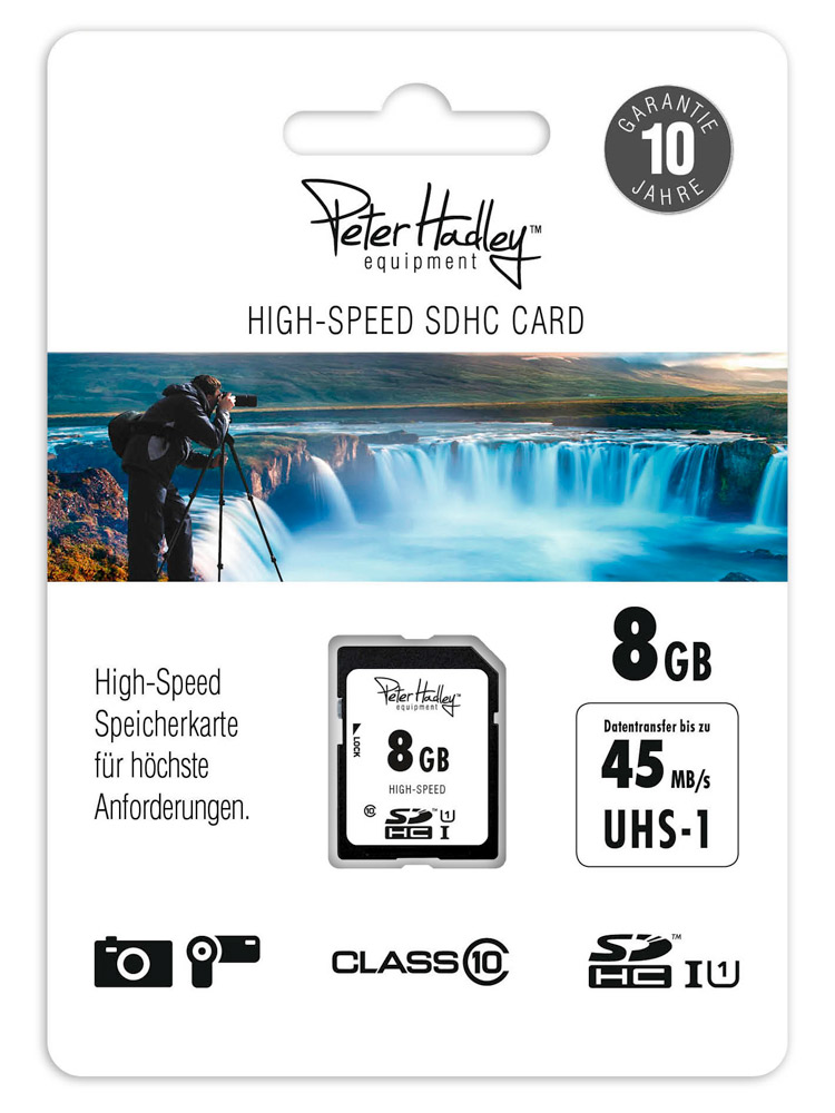 Peter Hadley SDHC-Karte 8GB 12/45MB/s