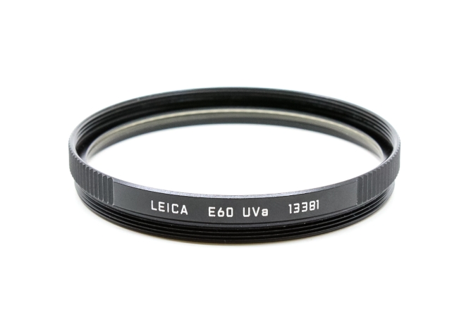 Leica Filter für Leica M Obj. E60 E 60 UVa Fassung schwarz 13381 Lagerfund #X40491