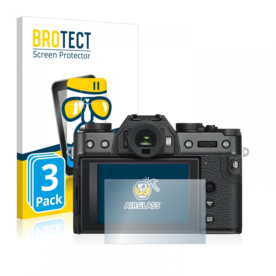 3x BROTECT AirGlass Panzerglasfolie für FujiFilm XT-30 II