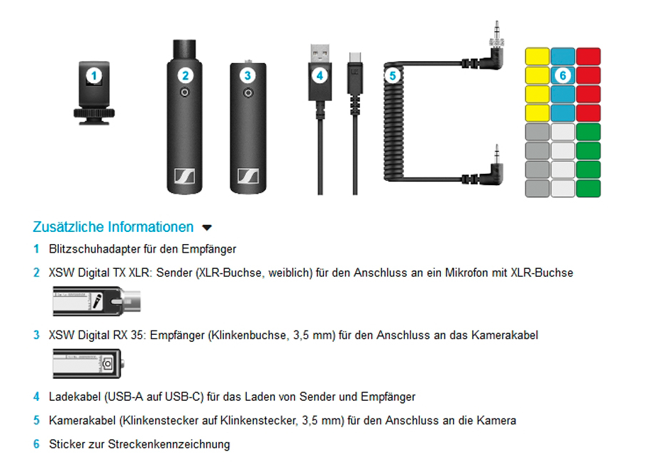 Sennheiser XSW-D Portable Interview Set