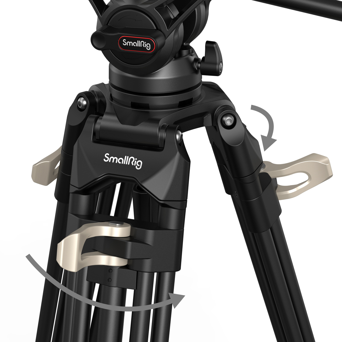 SmallRig 3751B Heavy-Duty Fluidkopf Stativ AD-01