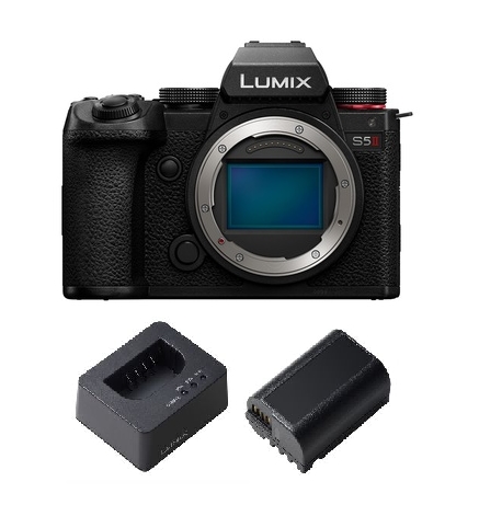 Panasonic Lumix DC-S5 II Gehäuse + BTCD15 Akku-Ladegerät + BLK22E Akku