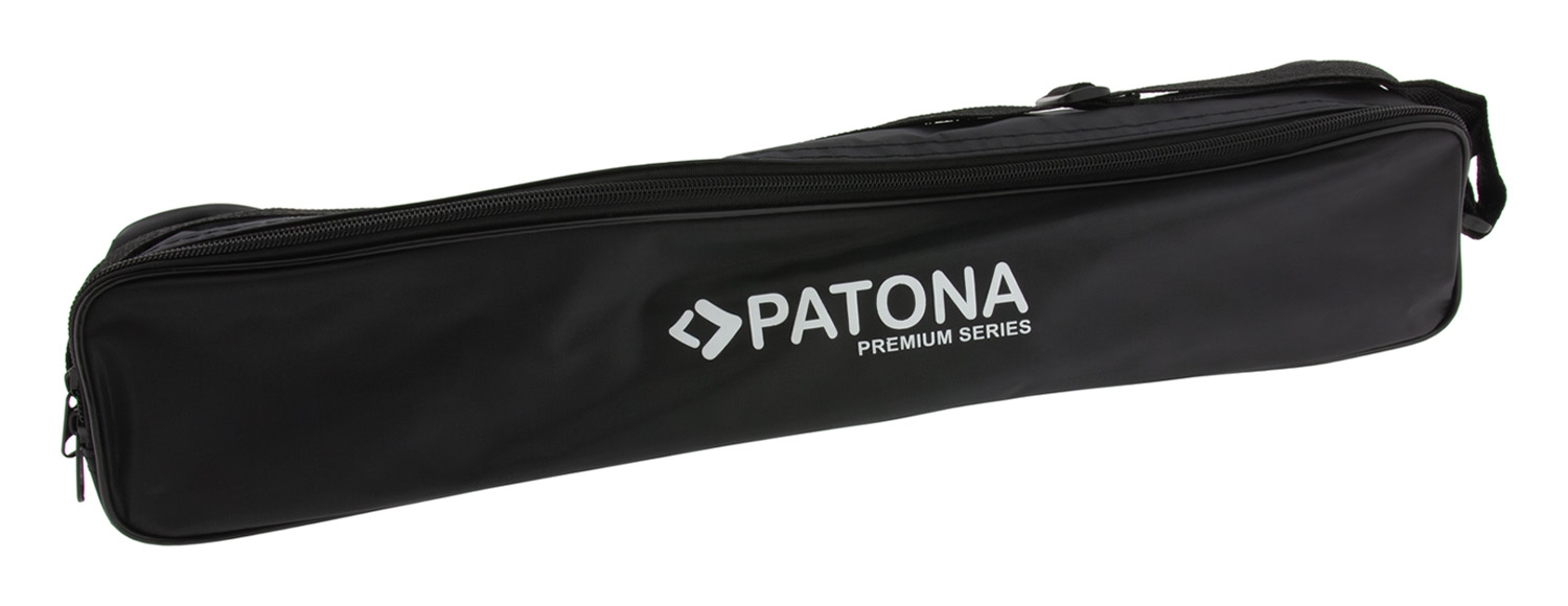 PATONA Premium Stativ LS 2004 Aluminium 4-fach ausziehbar von 93,5cm bis 200cm inkl. Tasche