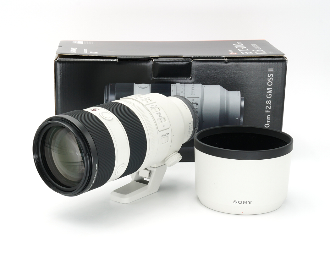 Objektiv, Teleobjektiv, weißer Objektiv, Sony, Verpackung/Box