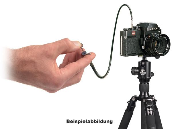 Kaiser Drahtauslöser 50 cm Länge, mit Feststell-Schraube Kaiser Drahtauslöser 50 cm Länge, mit Feststell-Schraube