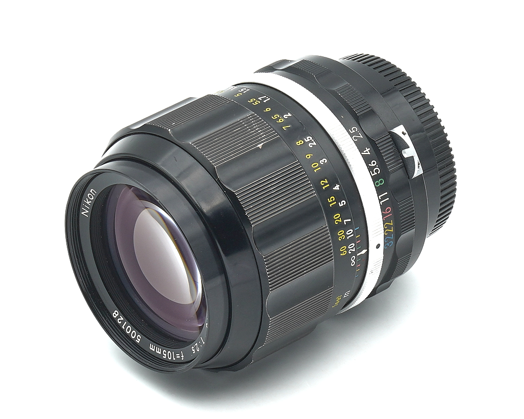 Objektiv, Nikon-Objektiv, manueller Fokus, Blendenring, schwarz