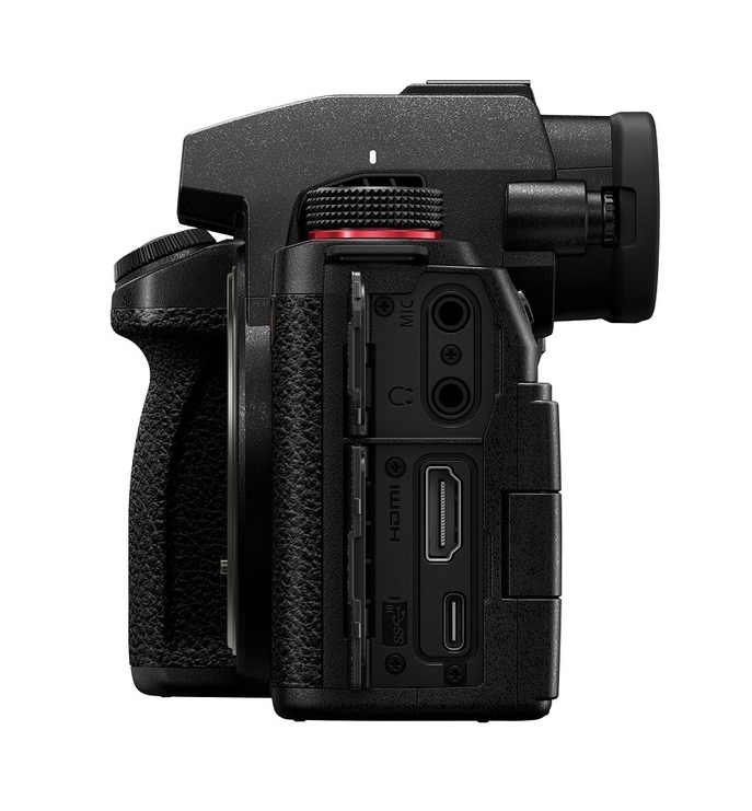 digitale kamera, Seitenansicht, HDMI, Mikrofon, Porten