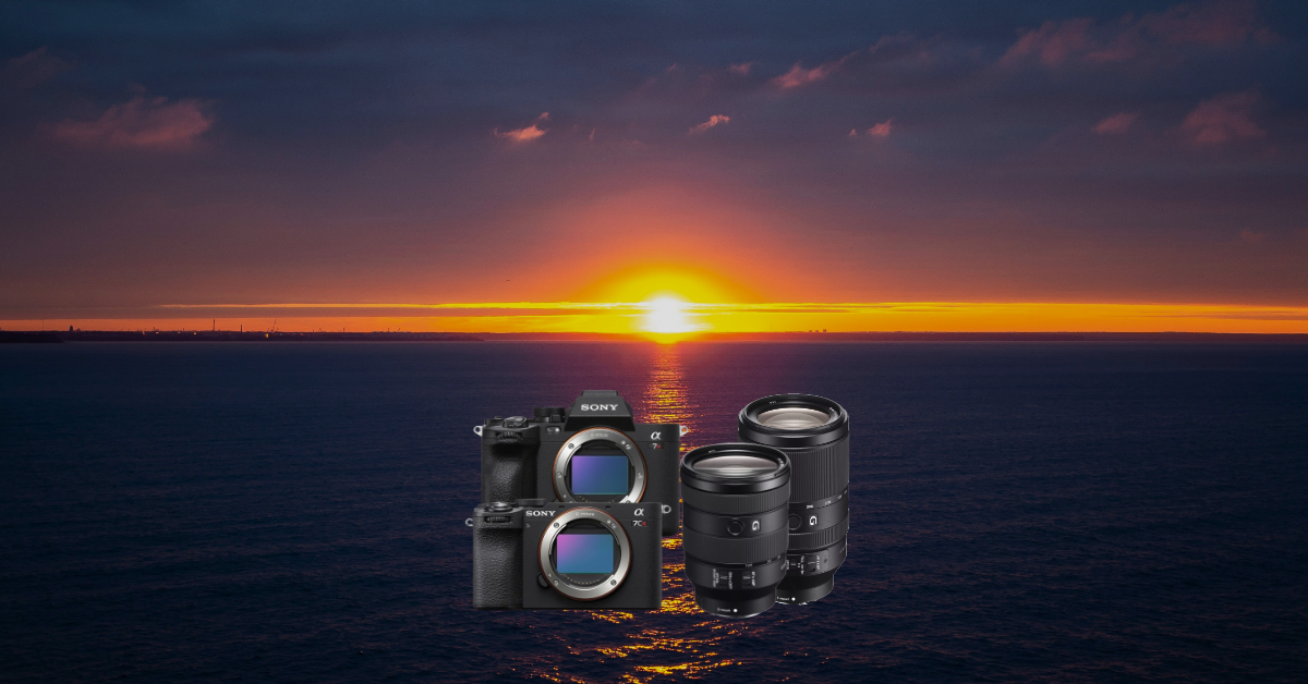 kamera, Spiegelreflex?, Sony, Objektiv, Sonnenuntergang