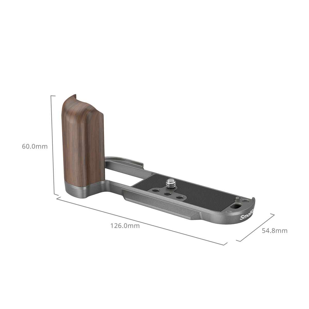 SmallRig 4736 Wooden L-Shape Handle für Fujifilm X-T50 charcoal silver