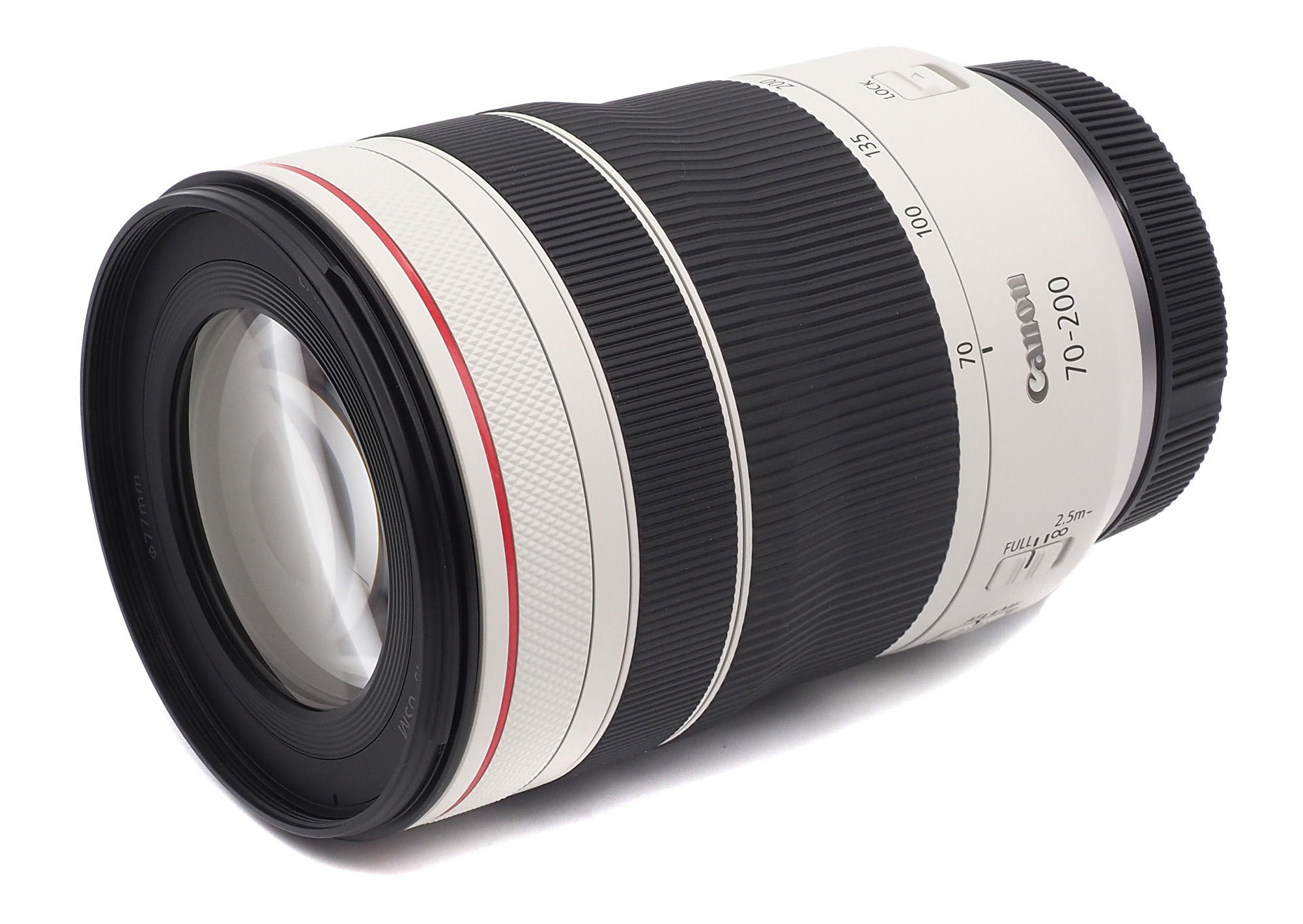 objektiv, Teleobjektiv, Canon-Adapter, 70-200 mm, weiße Gehäuse