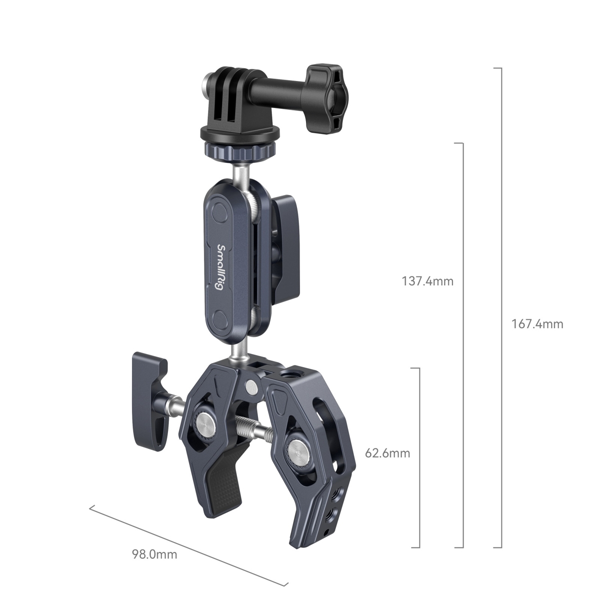 SmallRig 3757B Crab Shaped Clamp with Ballhead Magic Arm