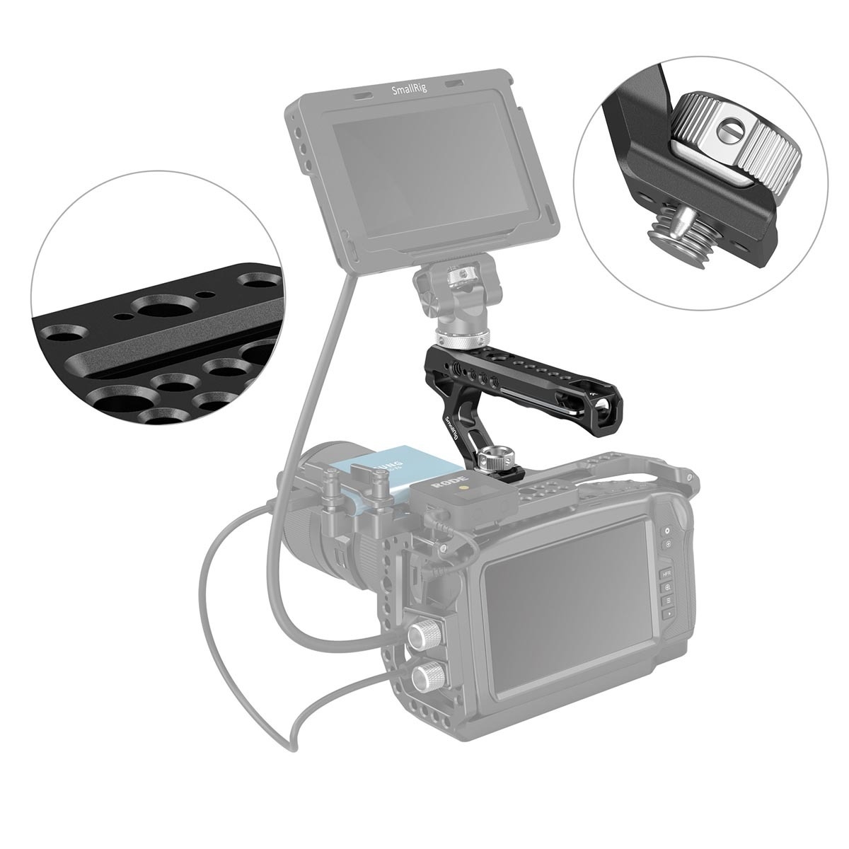 SmallRig 2165C ARRI-Locating-Topgriff mit ARRI-Locating-Zapfen zur Befestigung