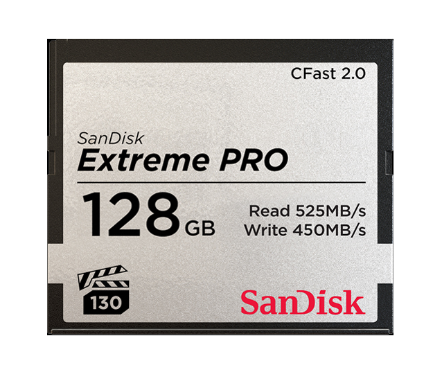 SanDisk 128GB CFast-Karte 2.0 525 MB/s Speicherkarte