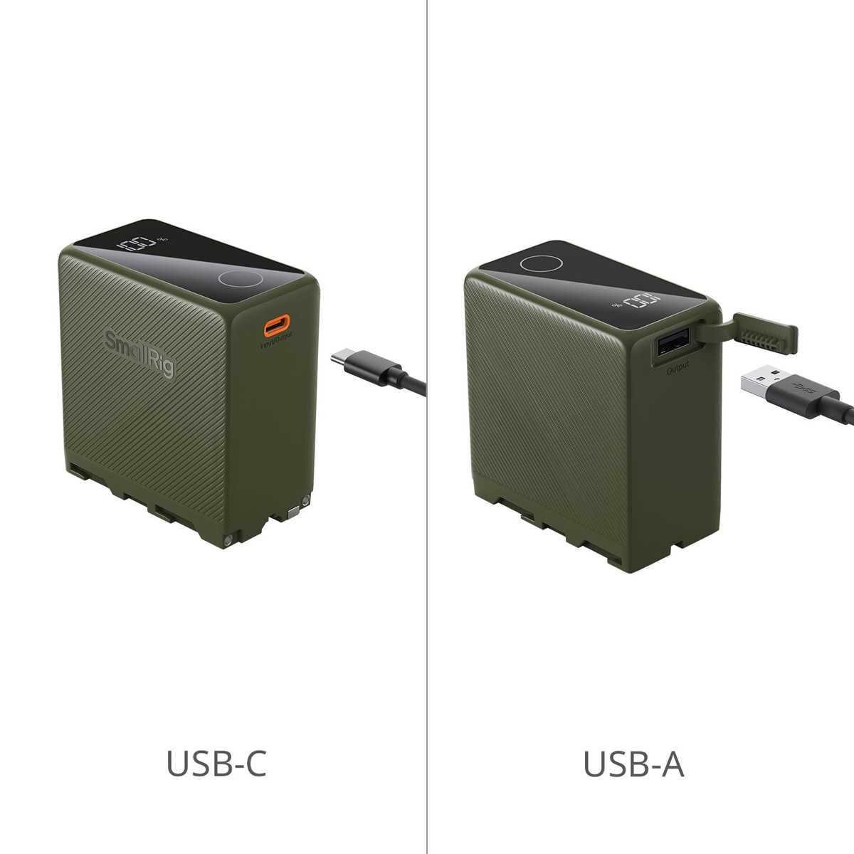 SmallRig 4577 NP-F970 grün, USB-C wiederaufladbarer Akku