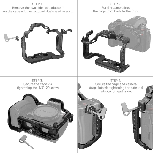 SmallRig 4023 Cage Black Mamba für Panasonic Lumix S5 II & S5 II X