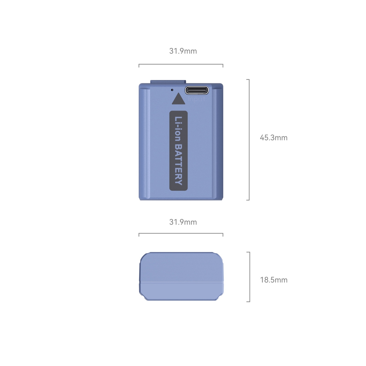 SmallRig 4330 NP-FW50 USB-C (Sony) aufladbare Kamerabatterie