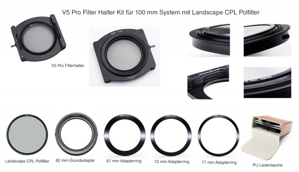 NiSi V5 Pro Filterhalter-Kit + Landscape CPL für 100 mm System #