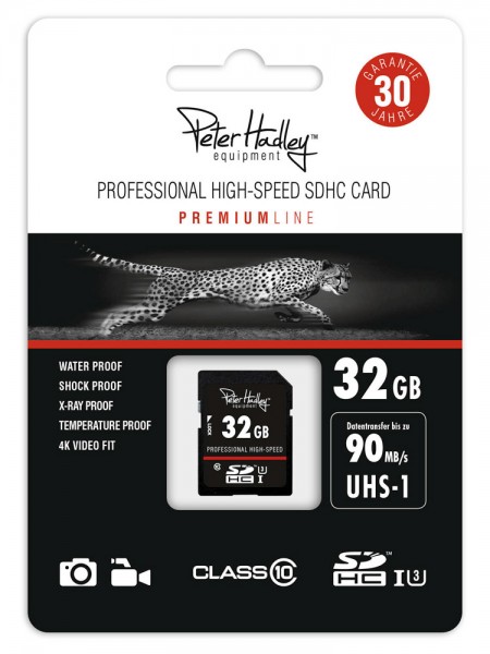 Peter Hadley SDHC-Karte 32GB 90/95MB/s UHS-I U3